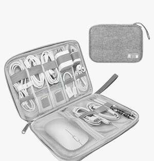 Travel Electronics Organizer Bag Portable Cable Storage Pouch